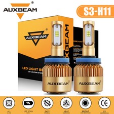 AUXBEAM H11 LED Headlight Kit Low Beam Bulbs Super Bright 72W 8000LM 6000K White picture
