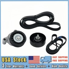 Serpentine Belt Tensioner Pulley Kit Fit 2009-14 Chevrolet Silverado GMC Sierra picture