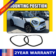 Pair Headlight Bezel Trim For MINI R60 Countryman Cooper S JCW 2011-2016 LH+RH picture