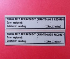 (Qty 3) TIMING BELT STICKERS REPLACEMENT LABEL NON-OEM TOYOTA LEXUS HONDA  ACURA picture