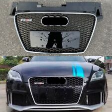 TTRS Style Chrome Ring Honeycomb Front bumper Grille For Audi TT TTS 2008-2014 picture