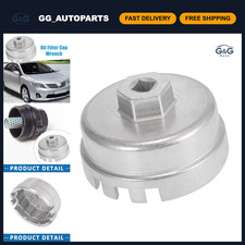 14 Flute Oil Filter Cap Wrench 64.5mm 6 Slots Compatible with Toyota 09-16 picture