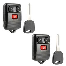 2 Replacement For 1998 1999 2000 2001 2002 Ford Expedition Key + Fob picture