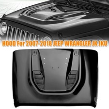 Steel Vented Heat Dispersion Hood w/ 6 Vents for Jeep Wrangler JK JKU 2007-2018 picture