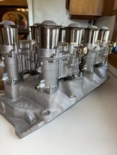 NOS BBC Chevy MOON Weber Intake McLaren CanAm Corvette LOLA 427 454 Camaro Rod picture