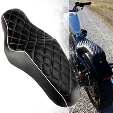 Black Driver Passenger Two Up Seat For Harley Sportster 883 1200 XL1200T Iron 48 picture