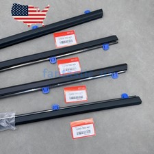 OEM 4X Weatherstrip Window Moulding Trim Seal Belt for Honda Civic Sedan 12-15 picture