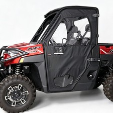 2x UTV Framed Soft Cab Enclosure Doors for Polaris Ranger 1000/XP 1000 2018-2027 picture