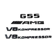 Glossy Back G55 AMG V8 KOMPRESSOR Emblem Badge Sticker Set For Mercedes Benz 463 picture