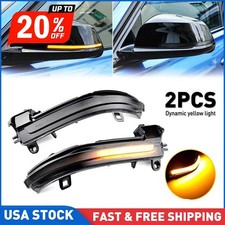 Smoked Dynamic LED Side Mirror Turn Signal Lights 2x For BMW F20 F30 F31 F35 F80 picture