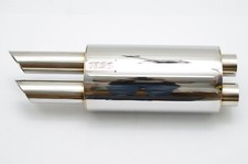 1320 Twin Exit Fujitsubo Legalis Style muffler 240z 260z 2.5 inch DUAL INLET picture