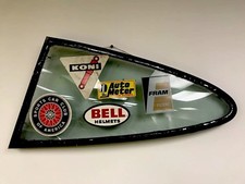 Porsche 911 Left Rear Quarter Window Vintage Race Stickers picture
