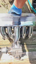 GT40 Tubular intake - Up&Low - PORTED w/ 65mm BBK Power Plus Spacer & BBK TB picture