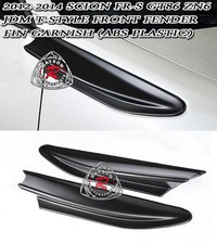 Fits 12-16 Toyota Scion FR-S FRS T-Style Front Fender Aero Fin (ABS) picture