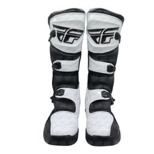 Fly Racing Maverik LT Motocross Boots Adult Size: 9 (White/Black) Maverick picture