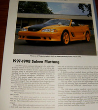 1997-98 Saleen Mustang S-351 Specs Info Photo 97 1998 Convertible S351 S-281 picture