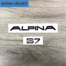 2x Gloss Black For Alpina B7 Car Trunk Emblem Badge Decal Sticker B3 B4 B5 B6 B7 picture