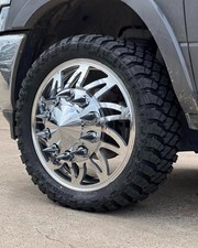 24” CUSTOM DESIGN ALCOA WHEELS FOR  DUALLY TRUCKS  W/35125024 Tire caps picture