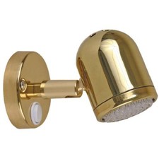 Scandvik Reading Light Brass LED 8-30v #19052P picture