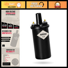 High-Performance 40,000 Volt Ignition Coil - Flame-Thrower, Black, Universal Fit picture