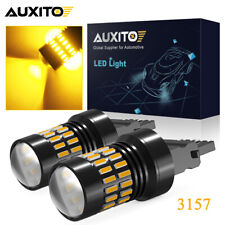 AUXITO 3157 3156 LED Turn Signal Light Bulbs Anti Hyper Flash Super Bright Amber picture