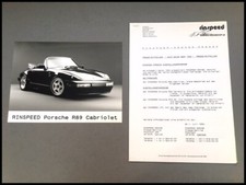 1990 Porsche R89 911 Cabriolet Rinspeed Car Factory Photo and Press Release picture