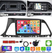 For 2015 2016 2017 HYUNDAI SONATA Apple Carplay Android 15 Car Radio Stereo GPS picture