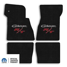 1968-1970 Dodge Charger 4pc Carpet Floor Mats with RT Logo - Ebony picture