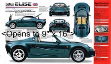 1996 / 1997 LOTUS ELISE SPEC SHEET / Brochure / Pamphlet / Photo's picture