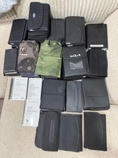 Lot Of 46 OEM Car Manuals With Leather Back Booklet Holders + Bags. picture
