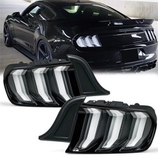 Set LED Tail lights For 2015-2022 Ford Mustang Euro Style w/ Sequential Signals picture