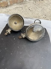 (2) Early OEM Harley-Davidson Tall Leg Guide S-H2 Spot Lights Center Adjustment picture
