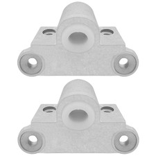 ISURE 2Pcs Boat Aluminum Oar Lock Socket Fishing Duck Boat Round Gunwale Style picture