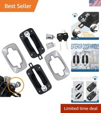 Durable Chrome Exterior Door Handles with Lock Cylinder for International Trucks picture