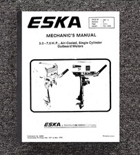 3.0HP to 7.5HP Outboard Workshop REPAIR Manual Fits Eska Air-Cooled Single picture