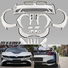 Fits 2014-18 Bmw i8 Bumper Front&Rear fenders Flares Spoiler Wing Lip Aprons Kit picture