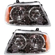 Headlight Set For 03-06 Lincoln Navigator Halogen With Bulbs FO2503209 FO2502209 picture