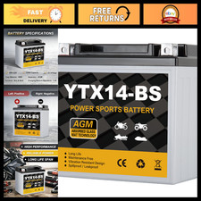 12V 12Ah Sealed AGM Motorcycle Battery, 220 CCA, Maintenance-Free, ATV/UTV/Scoot picture