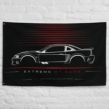 Mustang Saleen Extreme 2004 Car Silhouette Flag 3x5 ft Garage Banner Wall Decor picture