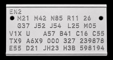 NEW 1970-71 Mopar Fender Tag Data Trim Cowl Plate Plymouth Barracuda Cuda models picture