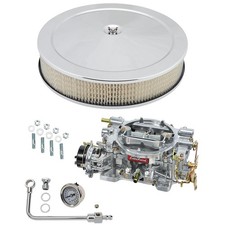 Edelbrock 1406 Performer 600 CFM Elect. Carb/Air/Fuel Kit, Chrome picture