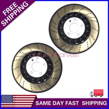 2x Performance Front 375mm Vented Brake Disc Rotors For Audi A6 A8 Q Q7 Q8 picture