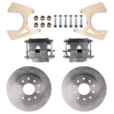 Bolt-On Rear Disc Brake Conversion Kit for GM 10 & 12 Bolt  w/ Black Calipers picture