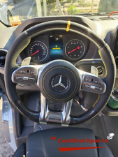 AMG Carbon Fiber Flat Custom Steering Wheel for 2020+ Mercedes-Benz Old to New picture