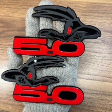 Coyote  Badges Emblem Red w/red eye for 5.0 Fender  Angry  Agressive picture