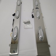 Peterbilt 579 567 Stainless Day Cab Panels Clear LED Lights Phoenix PX-A992473 picture