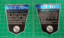 1972 72' CT70 K1 minibike Chrome Badges CT-70 decals, stickers, autocollants picture