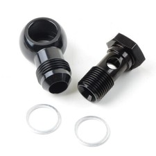 Aluminum Banjo Bolt Kit M18 x P1.5 to 10AN AN10 18MM Oil Cooler/Water Coolant picture
