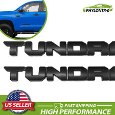 2x Matte Blackout Overlay Kit Emblem Side Door Replace New For 2014-2024 TUNDRA picture
