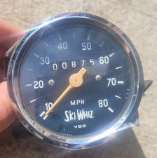 Vintage MF Massy Ferguson Ski Whiz VDO Snowmobile Speedometer Gauge JLO 875 mile picture